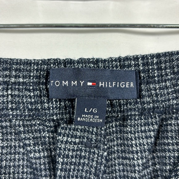 Tommy Hilfiger Houndstooth Blue Berkshire Ankle Trouser Dress Pants | Size Large - Picture 5 of 9